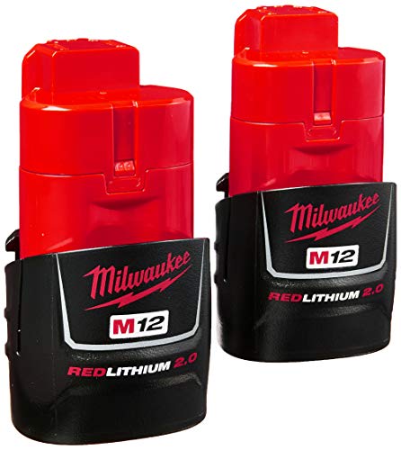Product Cover Milwaukee (2-Pack) 48-11-2420 M12 REDLITHIUM 2.0 Compact Battery Packs