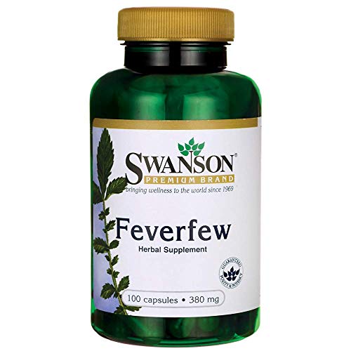 Product Cover Swanson Feverfew 380 Milligrams 100 Capsules