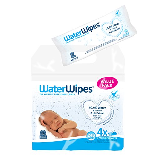 Product Cover WaterWipes Sensitive Baby Wipes, 4 Packs of 60 Count (240 Count)