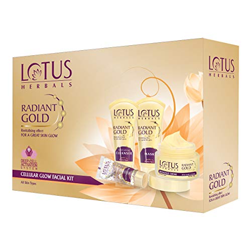 Product Cover Lotus Herbal Radiant Gold Cellular Glow Facial Kit, 170g