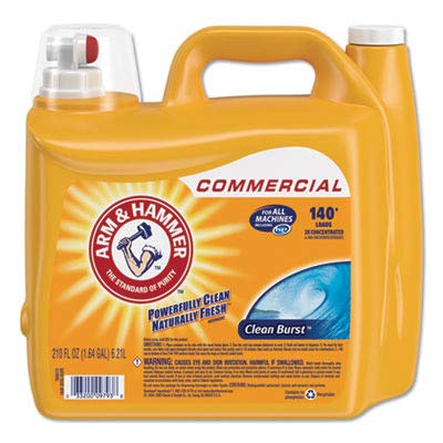 Product Cover Arm & Hammer 33200-00106 Dual HE Liquid Laundry Detergent Clean Burst 210 oz (Pack of 2)