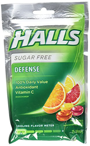 Product Cover Halls Defense Assorted Citrus Sugar Free 25 Drops - SET of 3