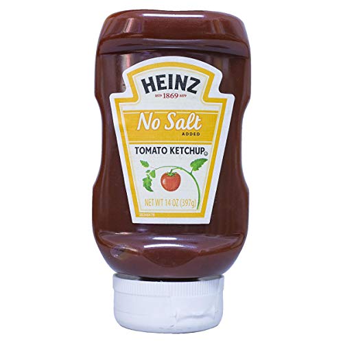 Product Cover Heinz Tomato Ketchup, No Salt Added, 14 Ounce (Pack of 6)