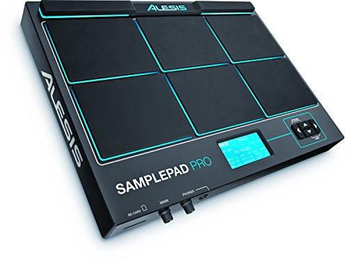Product Cover Alesis Sample Pad Pro | Percussion and Sample-Triggering Instrument With Responsive Dual Zone Rubber Pads, Active Blue LED Illumination, Expansion options for 2 more Triggers and 200+ Built-in Sounds