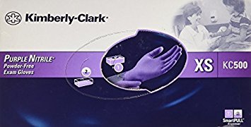 Product Cover Halyard Health formerly Halyard Health Purple Nitrile Glove, X-Small - 100/BX