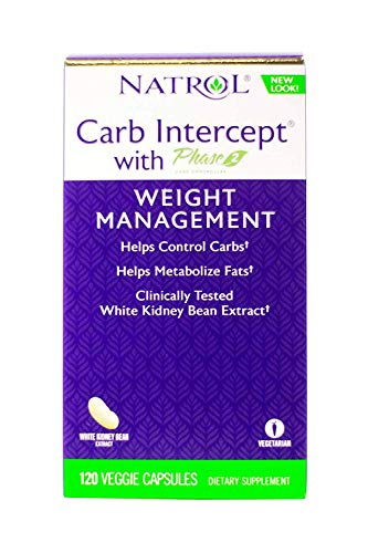 Product Cover Natrol Carb Intercept with Phase 2 Starch Neutralizer, 120 Capsules (Pack of 2)