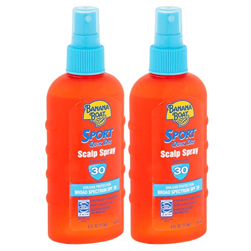 Product Cover Banana Boat Sport Quik Dri Scalp Spray Sunscreen SPF30, 6 Ounces each (Value Pack of 2)