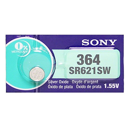 Product Cover Sony 364 (SR621SW) 1.55V Silver Oxide 0%Hg Mercury Free Watch Battery (1 Battery)
