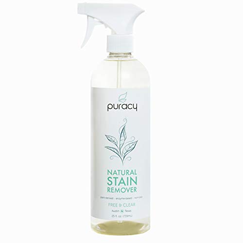 Product Cover Puracy Natural Laundry Stain Remover, Enzyme-Based Spot Cleaner, Free & Clear, 25 Ounce
