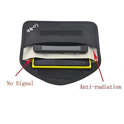 Product Cover Cell Phone Anti-Tracking Anti-Spying GPS RFID Signal Blocker Pouch Case Bag Handset Function Bag (Black)