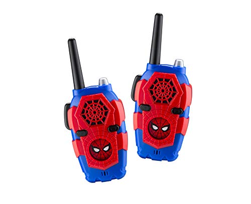 Product Cover Walkie Talkies For Kids Spiderman Far From Home Kids Walkie Talkies FRS Range Lights & Sound Kid Friendly Easy To Use For Indoor Outdoor Adventures (Frustration Free Packaging)