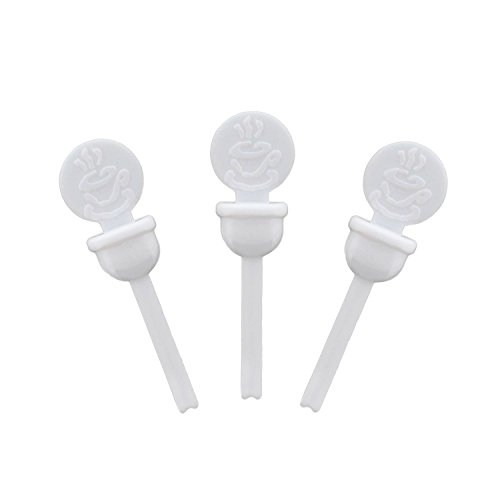 Product Cover StixToGo White Circle Beverage Plug for Disposable Lids, Package of 400