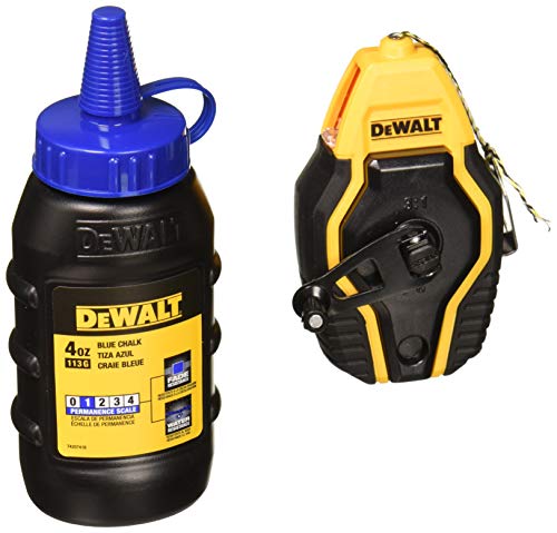 Product Cover DEWALT DWHT47257L Compact Chalk Reel Kit w/ 4 Oz Container of Blue Chalk