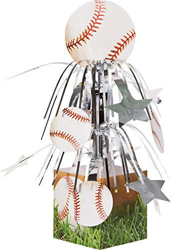 Product Cover Creative Converting 267963 Sports Fanatic Mini Cascade Centerpiece with Base Baseball