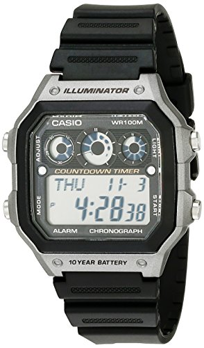 Product Cover Casio Men's AE-1300WH-8AVCF Illuminator Digital Display Quartz Black Watch