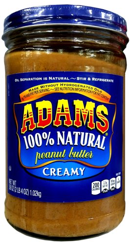 Product Cover Adams 100% Natural CREAMY PEANUT BUTTER 36oz (2 Pack)
