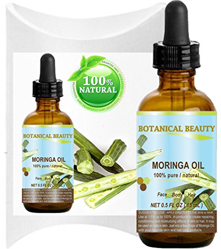 Product Cover Botanical Beauty Moringa Oil for Face, Body, Hair, 0.5 fl. oz.