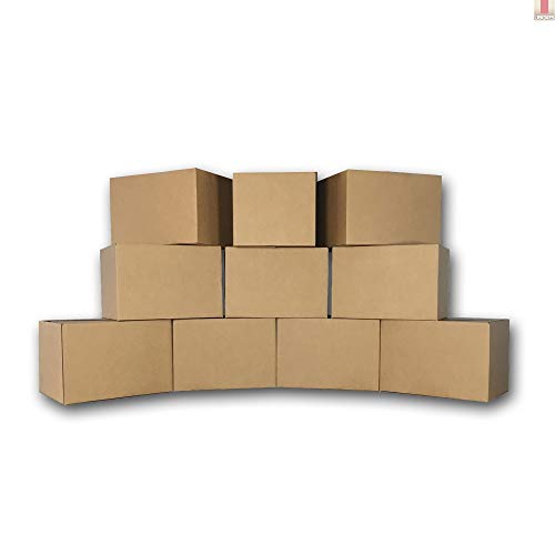 Product Cover 10 Medium Moving Boxes 18x14x12 Packing Cardboard Boxes