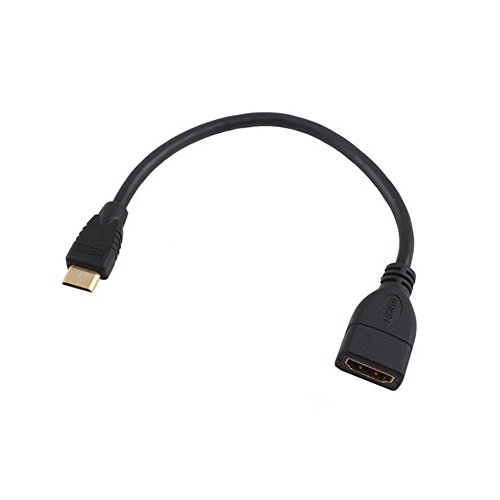 Product Cover Afunta Mini HDMI Male to HDMI Female Converter Adapter Cable Cord 1080P