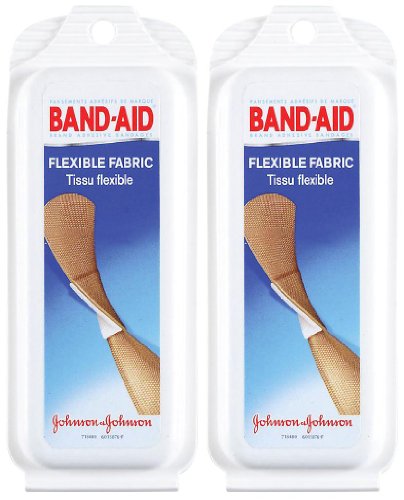 Product Cover Band-Aid Flexible Fabric Adhesive Bandages, Travel Pack, 2 pk