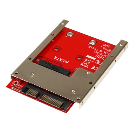 Product Cover mSATA SSD to 2.5in SATA Adapter Converter - mSATA to SATA Adapter for 2.5in bay with Open Frame Bracket and 7mm Drive Height