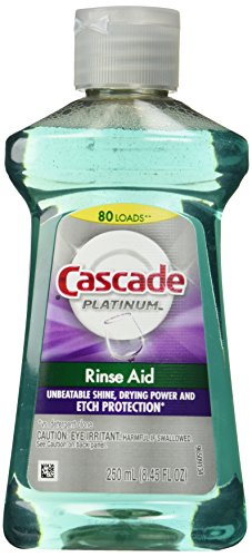 Product Cover Cascade Dishwasher Rinse Aid Platinum, Rinse Agent, Regular Scent, 8.45 Fl Oz