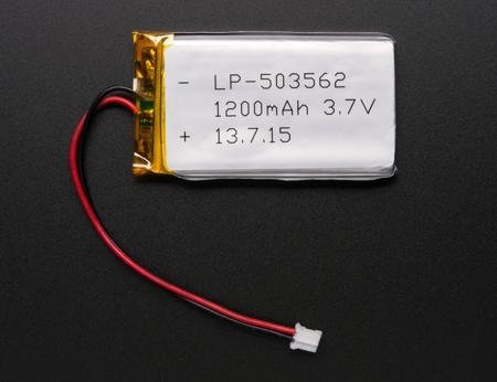 Product Cover Battery Packs Lithium Ion Polymer Battery 3.7V 1200mAh (1 piece)