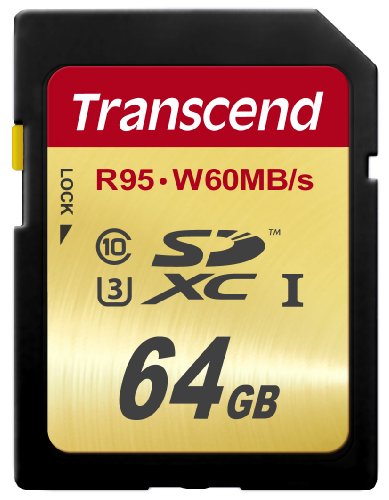 Product Cover Transcend 64 GB High Speed 10 UHS-3 Flash Memory Card 95/60 MB/s (TS64GSDU3)