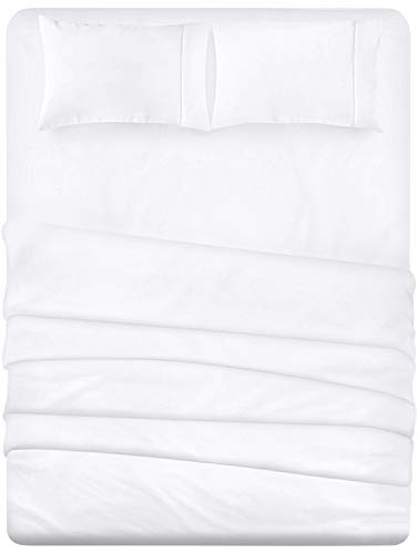 Product Cover Utopia Bedding 4-Piece Queen Bed Sheet Set (White)