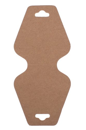 Product Cover Trimweaver TW-DCARD-TRI-BROWN-100 100-Piece Triangular Fold Over Display Cards, Kraft Brown