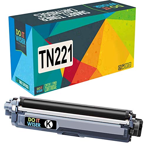 Product Cover Do It Wiser Compatible Toner Cartridge Replacement for TN221 TN225 Brother HL-3170CDW MFC-9130CW MFC-9340CDW HL-3140CW MFC-9330CDW HL-3150CDW MFC-9140CDN (Black)