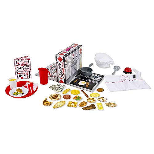 Product Cover Melissa & Doug Order Up! Diner Play Set With Play Food (53 Pieces, Great Gift for Girls and Boys - Best for 4, 5, 6, 7 and 8 Year Olds)
