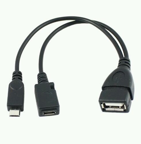 Product Cover Yonisun Micro USB Host OTG Cable with USB Power for Samsung/HTC/Nexus/Lg Phones and Tablets