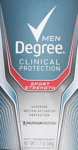 Product Cover Degree Men Clinical Protection Sport Strength Antiperspirant & Deodorant, 1.7 Ounce, Pack of 3
