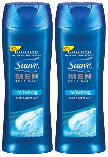 Product Cover Suave Men Body Wash - Refreshing - 12 oz - 2 pk