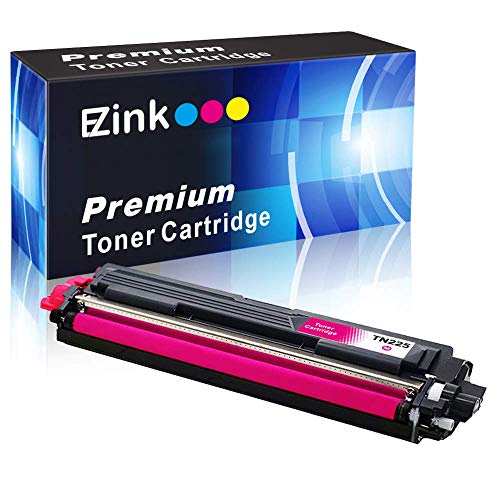 Product Cover E-Z Ink (TM) Compatible Toner Cartridge Replacement For Brother TN225 M Magenta To Use With HL-3140CW HL-3170CDW MFC-9130CW MFC-9330CDW MFC-9340CDW HL-3180CDW DCP-9020CDN Laser Printer(Magenta,1 Pack)