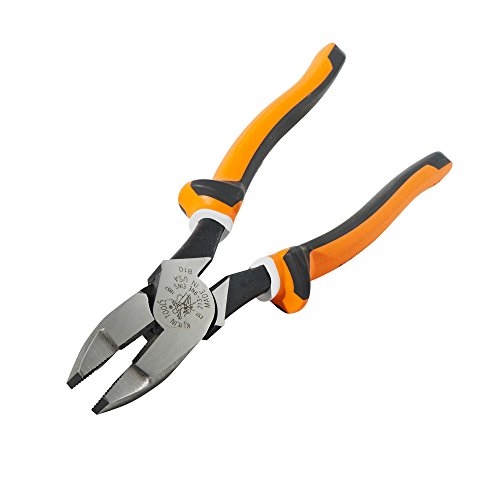 Product Cover Klein Tools 213-9NE-EINS 1 Klein Electrician's Insulated 9-Inch High-Leverage Side-Cutting Plier