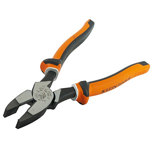 Product Cover Klein Tools 20009NEEINS Heavy Duty Insulated Side-Cutting Pliers, Streamlined Design with Knurled Jaws and 1000 V Rating