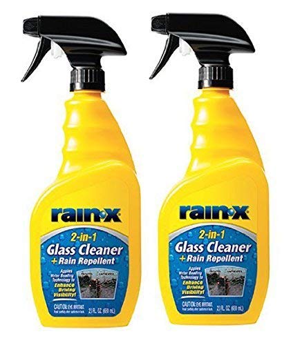 Product Cover Rain-X 5071268 2-in-1 Glass Cleaner and Rain Repellant - 23 oz., 2- Pack