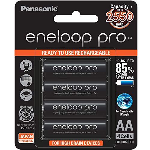 Product Cover Panasonic eneloop BK-3HCCE/4BN Rechargeable Battery - Pack of 4