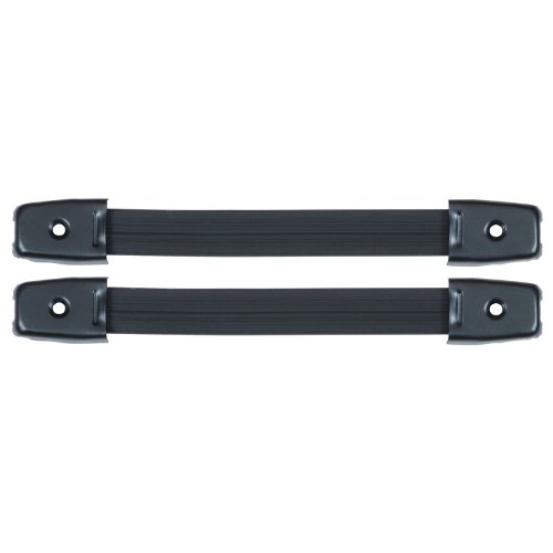 Product Cover Reliable Hardware Company RH-0570BK-2-A Strap Handle with Black End Caps - Set of 2