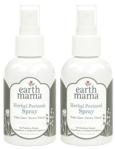 Product Cover Herbal Perineal Spray by Earth Mama | Safe for Pregnancy and Postpartum, Natural Cooling Spray For After Birth, Benzocaine and Butane-Free 4-Fluid Ounce (2-Pack)