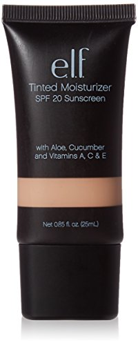 Product Cover e.l.f. Cosmetics Tinted Moisturizer, Light Coverage, UVA/UVB SPF 20 Protection, Ivory, 0.88 Fluid Ounces