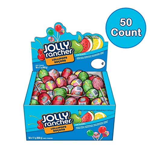 Product Cover JOLLY RANCHER Candy Lollipops Assortment, 50 Count (850 Gram)
