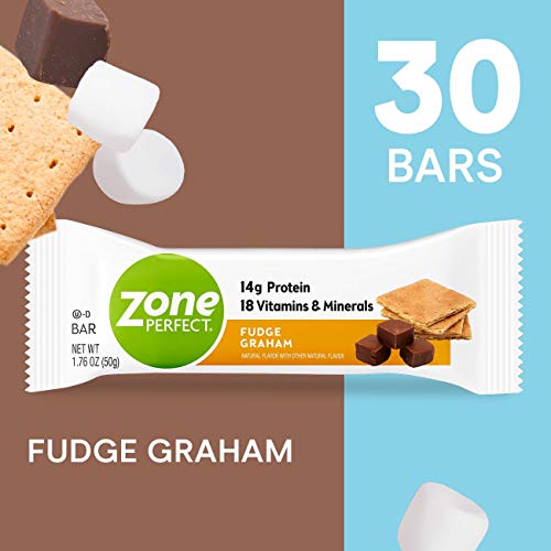 Product Cover Zoneperfect Classic Protein Bars, Fudge Graham, High Protein, With Vitamins & Minerals 1.76 Ounce (30 Count)