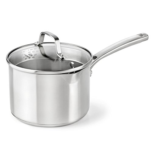 Product Cover Calphalon Classic Stainless Steel Cookware, Sauce Pan, 3 1/2-quart