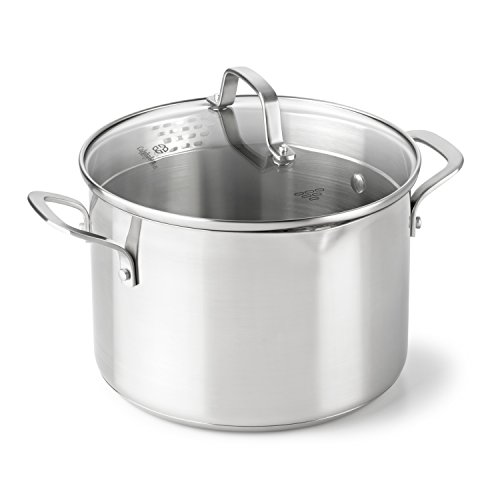 Product Cover Calphalon Classic Stainless Steel Cookware, Stock Pot, 6-quart