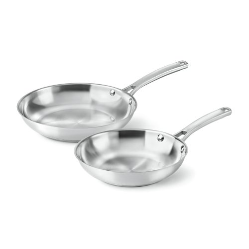 Product Cover Calphalon Classic Stainless Steel Cookware, Fry Pan, 2-piece