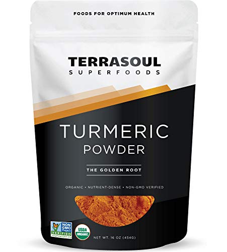 Product Cover Terrasoul Superfoods Organic Turmeric Powder, 16 Oz - Curcumin | Lab Tested for Purity | Premium Quality