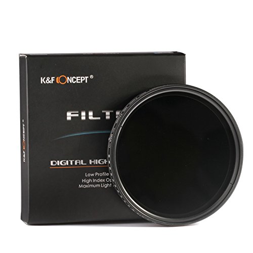 Product Cover K&F Concept 37mm ND Fader Variable Neutral Density Adjustable ND Filter ND2 to ND400 for Panasonic LUMIX DMC-LX7 + Lens Cleaning Cloth